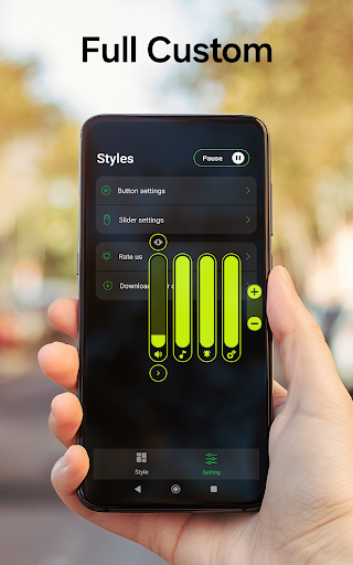 Android application Volume Style: Volume On Screen screenshort