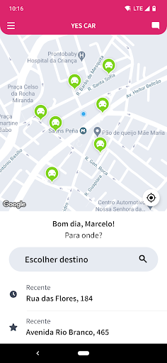 Android application Yes Car screenshort