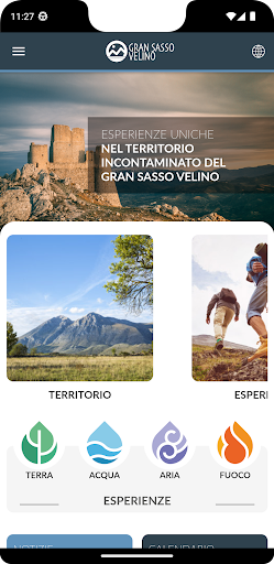 Android application Gran Sasso Velino screenshort