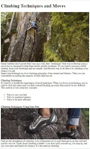 Rock Climbing Techniques Tips
