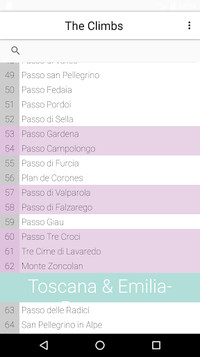 100 Climbs of Italy Screen 3