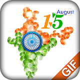 Happy Independence Day GIF 2017 icon