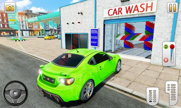 #3. Real Car Parking Gas Station (Android) By: Origin Gaming Studio