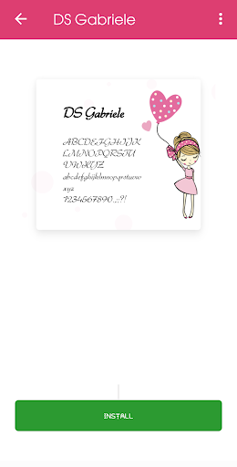Girls Fonts for FlipFont Screen 3