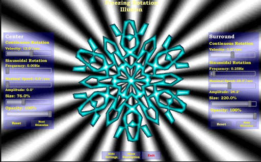 The Freezing Rotation Illusion