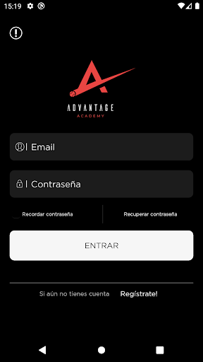 Android application Advantage Academy screenshort