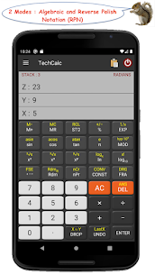 Calculatrice scientifique TechCalc MOD APK (Premium/Plus débloqué) 2