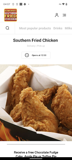 Android application Southern Fried Chicken screenshort