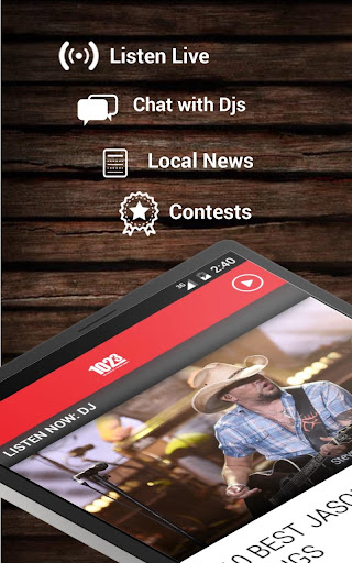 Screenshot of 102.3 The Bull (KWFS-FM)