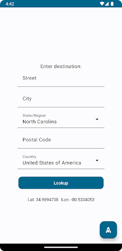 GPSLookup Screen 2
