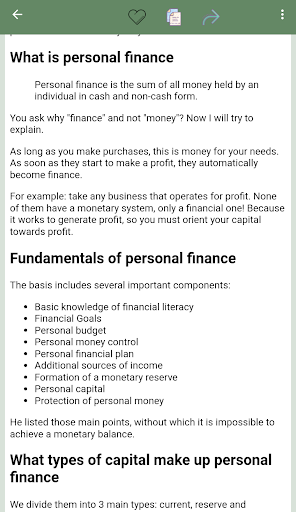 Android application Bookkeeping for beginners screenshort