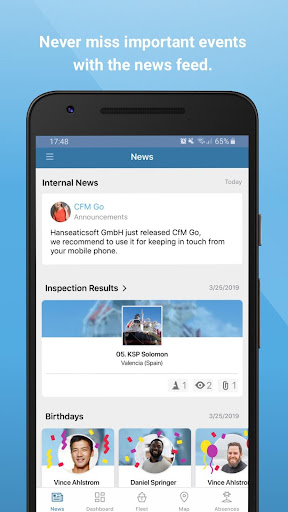 Android application CFM Go screenshort