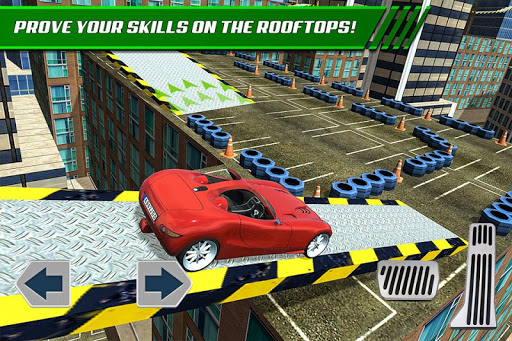 Roof Jumping Car Parking Games