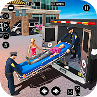 Police Ambulance Rescue Driving: 911 Emergency