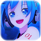 Anime Video Wallpaper of Hatsune Miku Happy Flight icon