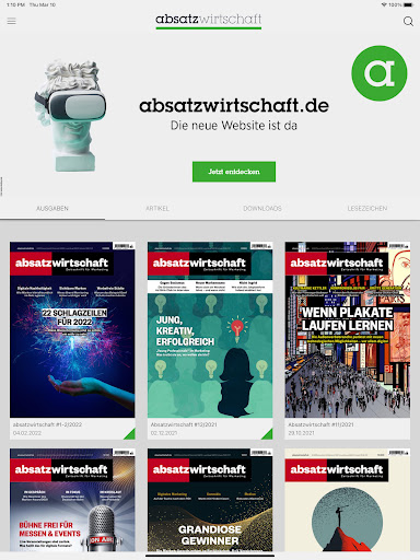Android application absatzwirtschaft screenshort