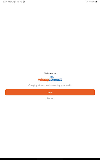 Android application Whoop Connect screenshort