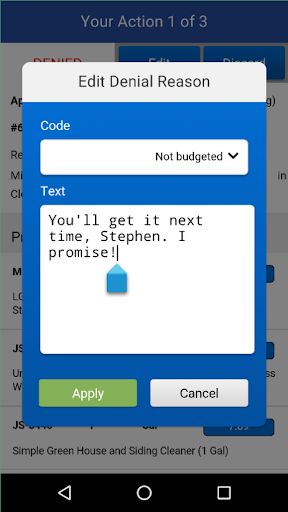 Slingshot Approval Screen 2