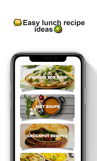 Android application Lunch recipes app screenshort