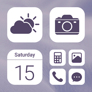 Wow Violet Theme - Icon Pack apk
