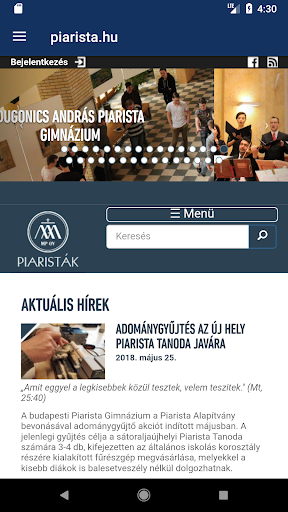 piaristAPP Screen 2