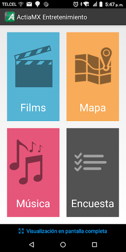 Android application ActiaMX Entretenimiento screenshort