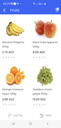 Android application World of Fruits screenshort