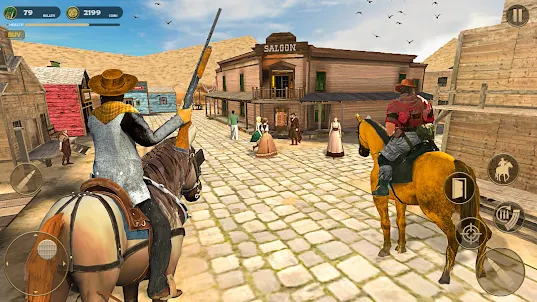 Horse Cowboy Games 西部牛仔遊戲：馬遊戲