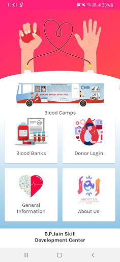 RaktDaan App Screen 2