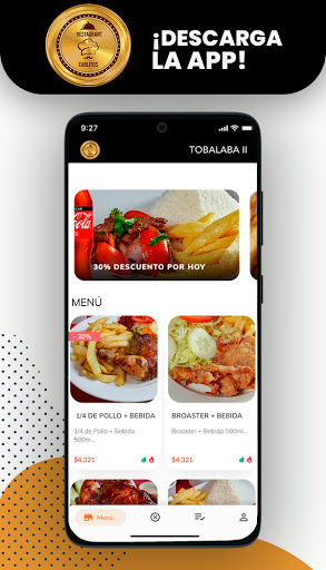 Android application Restaurant Carlitos screenshort