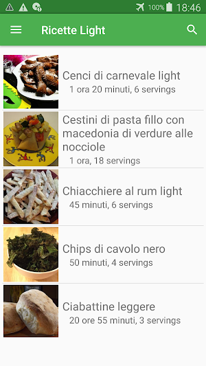 Ricette light di cucina gratis in italiano offline screenshot 6