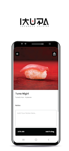 Android application Ikura Sushi screenshort
