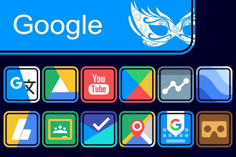 Fledermaus - Екранна снимка на пакет с квадратни икони