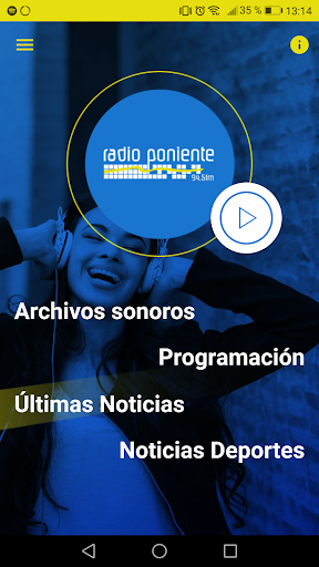 Android application Radio Poniente 94.5fm screenshort