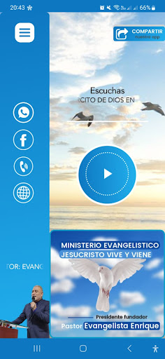 Android application EJERCITO DE DIOS EN EL AIRE screenshort
