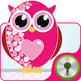 Hearts Owls - GO Locker Theme icon