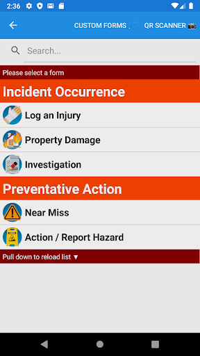 Incident Report Screen 2