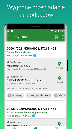 Android application BDO mobile screenshort
