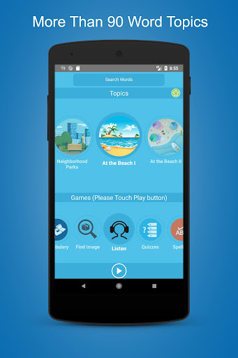 Android application English Vocabulary Games screenshort