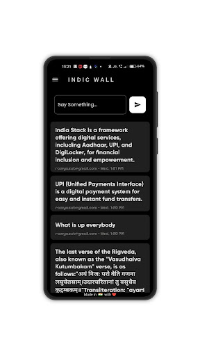 Android application The Indic Club screenshort