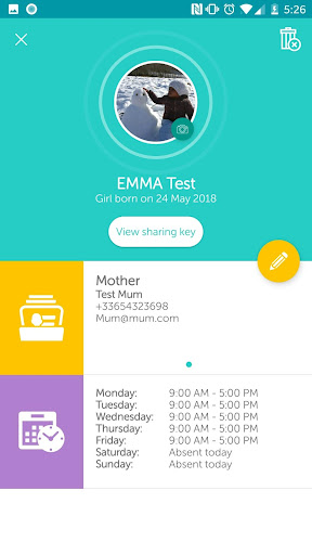 Nanny app - Childcare Screen 2
