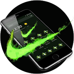 Cover Image of Download Green Neon Check Mark Theme 1.1.7 APK