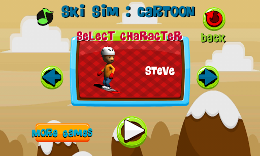 Ski Sim Cartoon