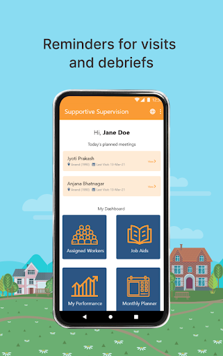 Android application Supportive Supervision screenshort