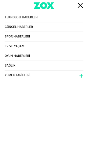 ZOX Haber Screen 2