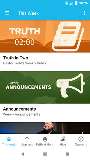 Android application Bennington Bible Church screenshort