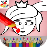 Coloriage petite princess icon