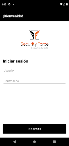 Android application Security Force Administrador screenshort