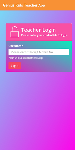 Genius Kids Teacher App Screen 2