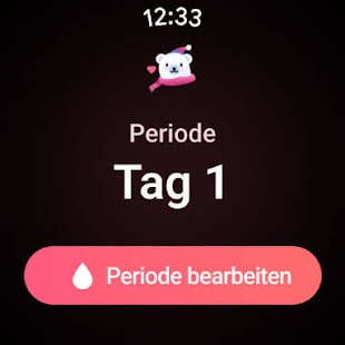 Menstruations-Kalender, Zyklus Screenshot
